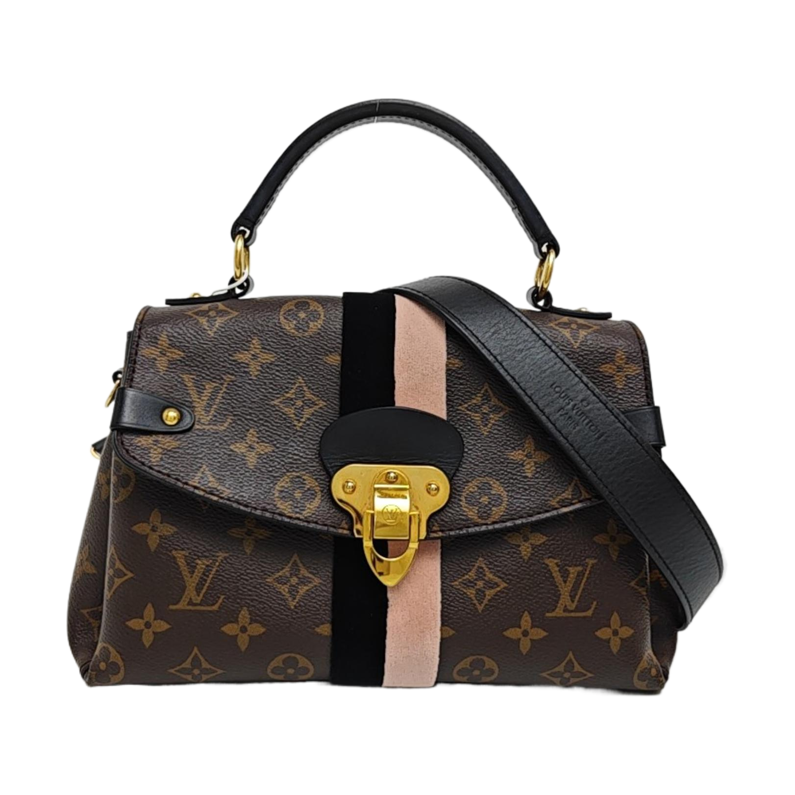GEORGES BB Monogram Coated Canvas Brown