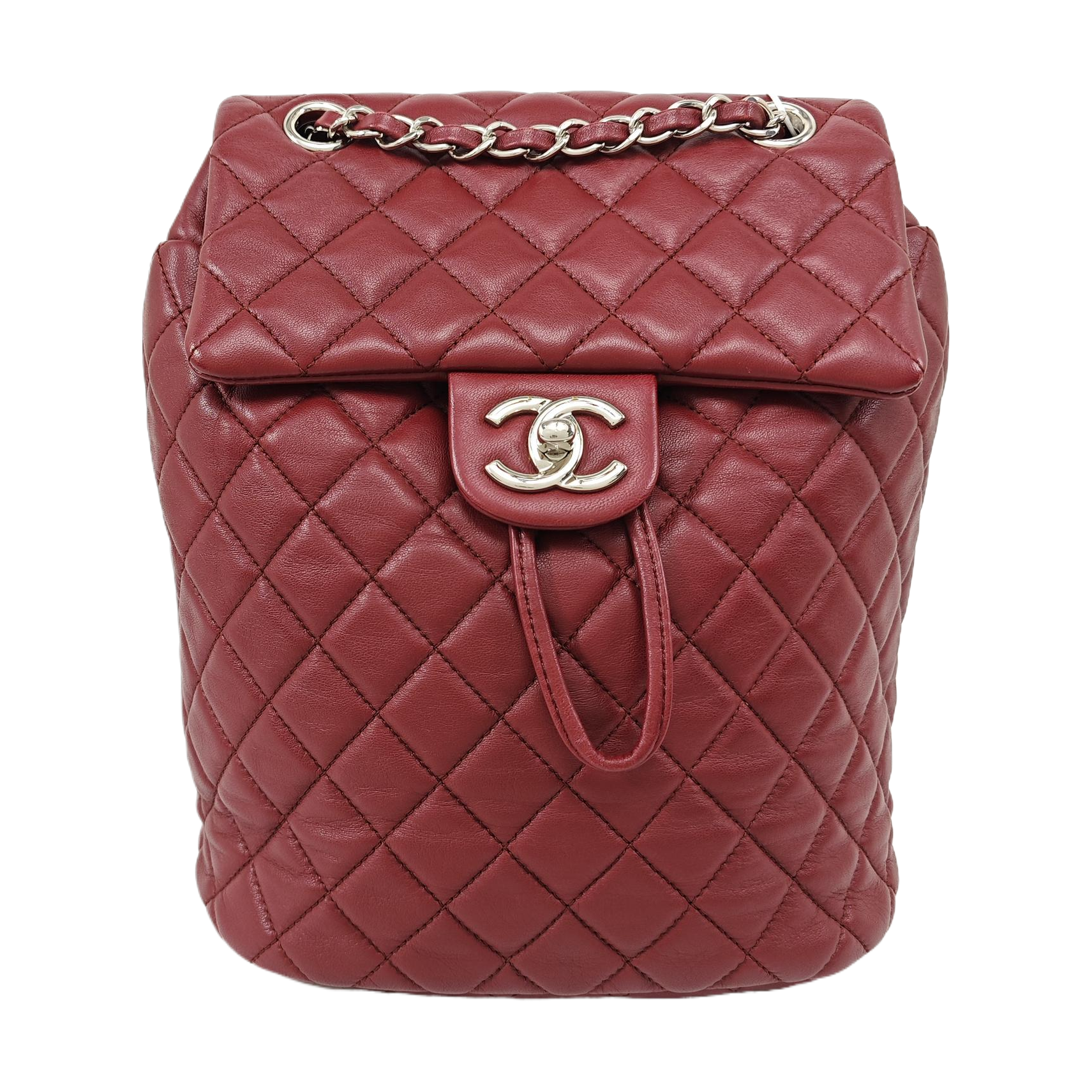URBAN SPIRIT Small Quilted Lambskin Red