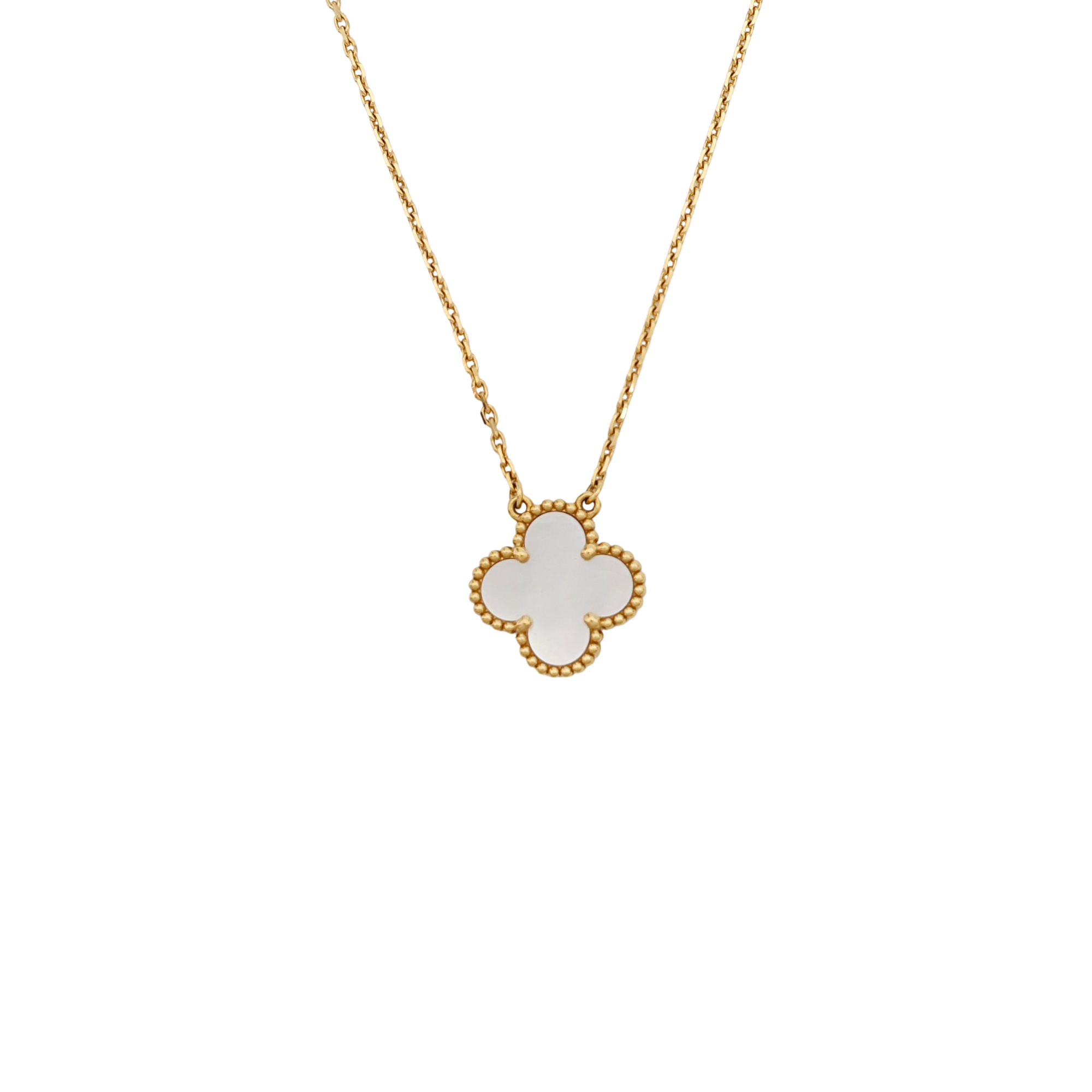 Vintage Alhambra 18k Gold Necklace