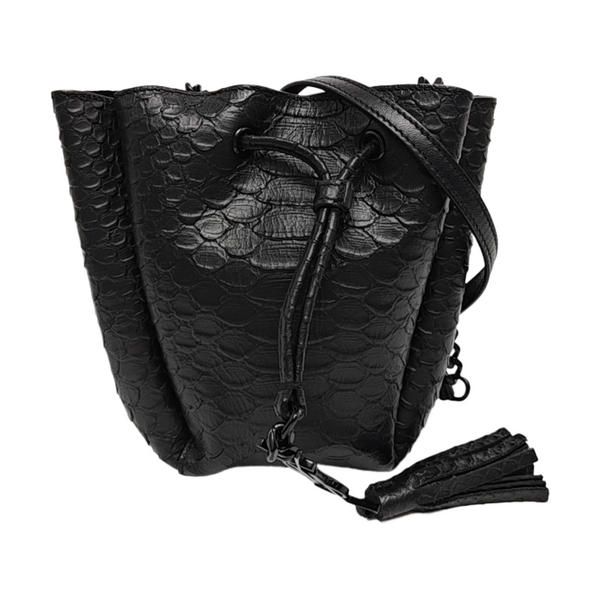 Calfskin Bucket Bag Black