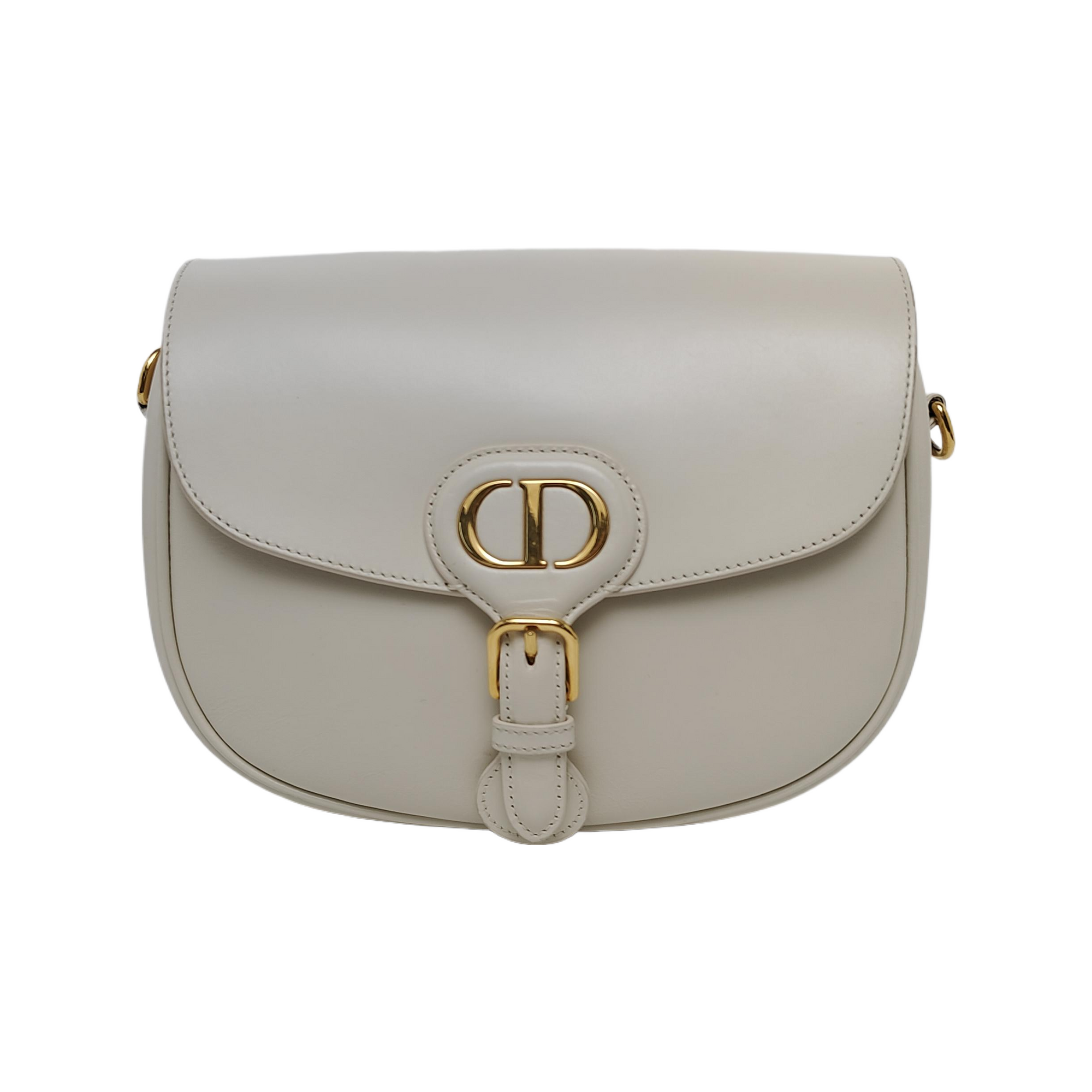 Authenticated pre-owned  Bobby Medium Calfskin White - Shoulder Bag at Looply