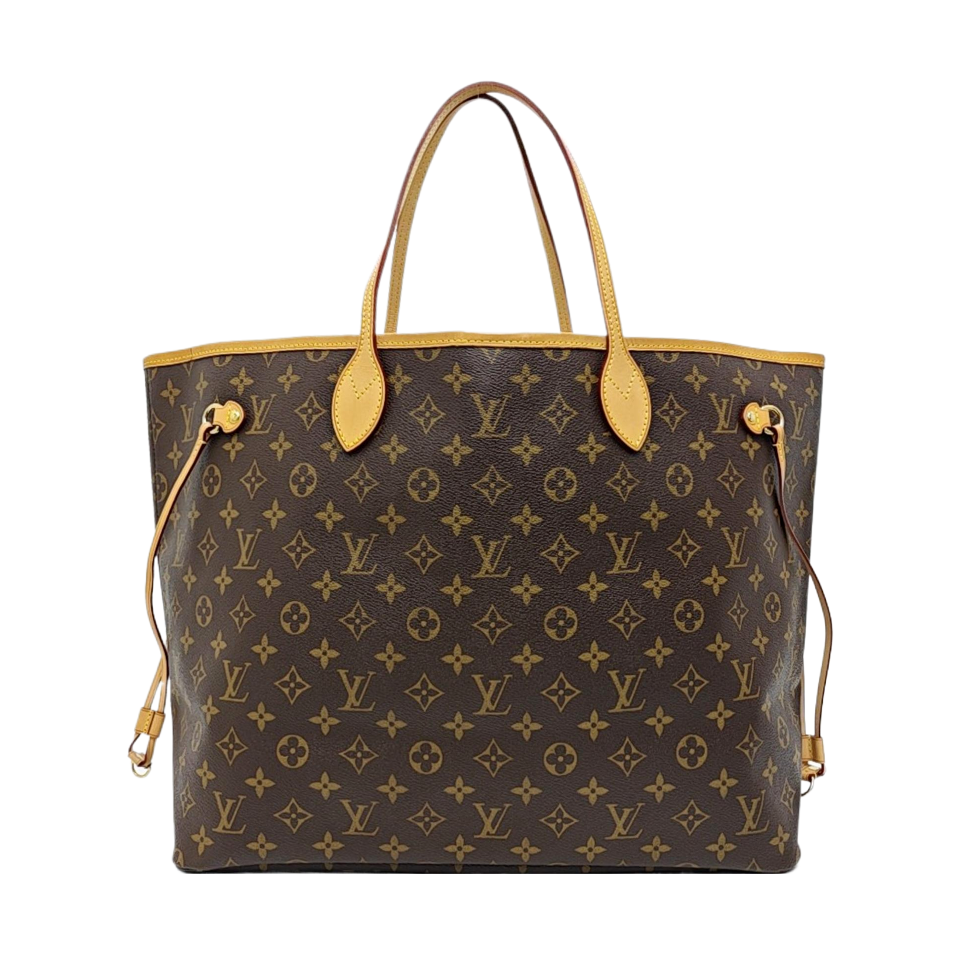 NEVERFULL GM Monogram Coated Canvas Brown