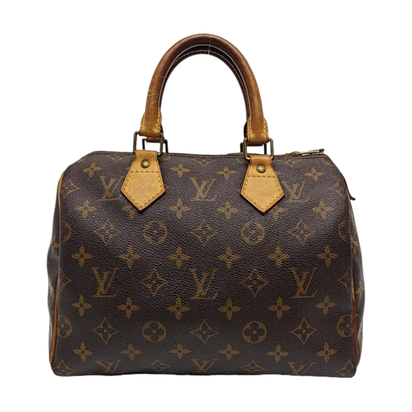 SPEEDY 25 Monogram Coated Canvas Brown