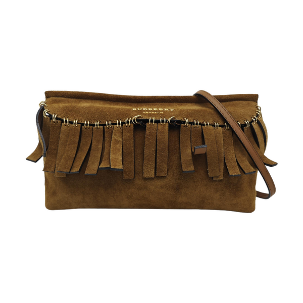 Suede Shoulder Bag Brown