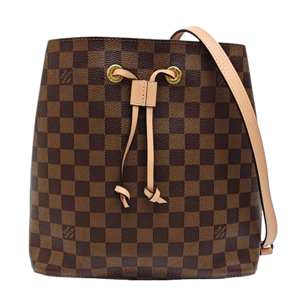 NÉONOÉ MM Damier Ebene Coated Canvas Brown