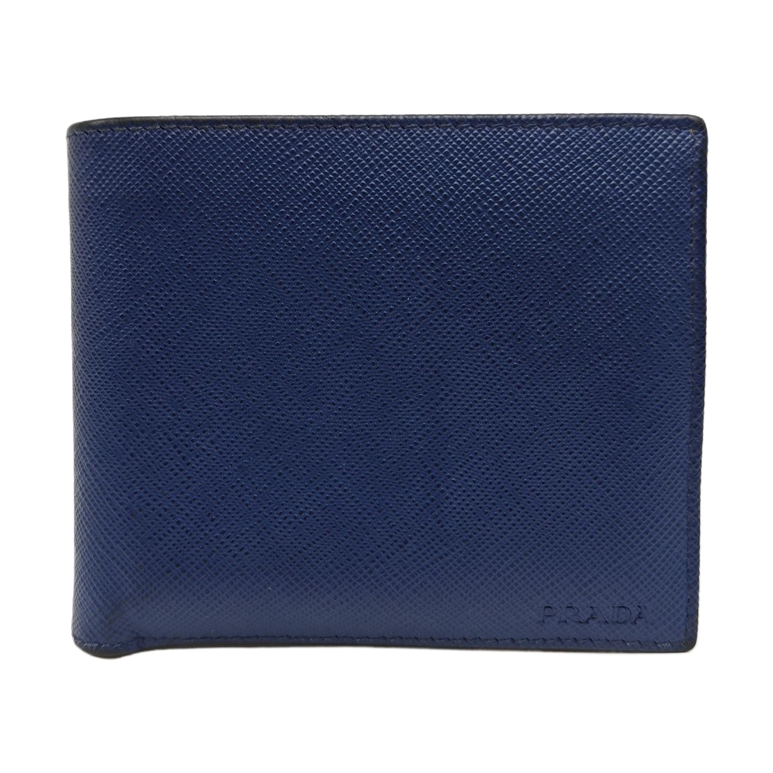 Saffiano Calfskin Card Holder Blue