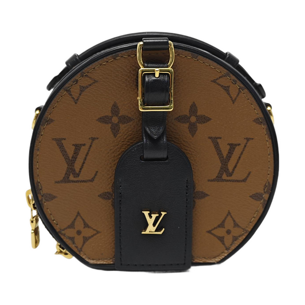 BOITE CHAPEAU Mini Monogram Coated Canvas Brown