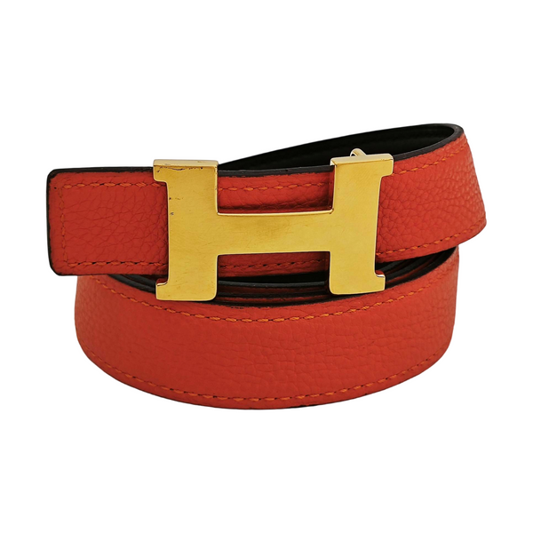 Leather Belt Orange