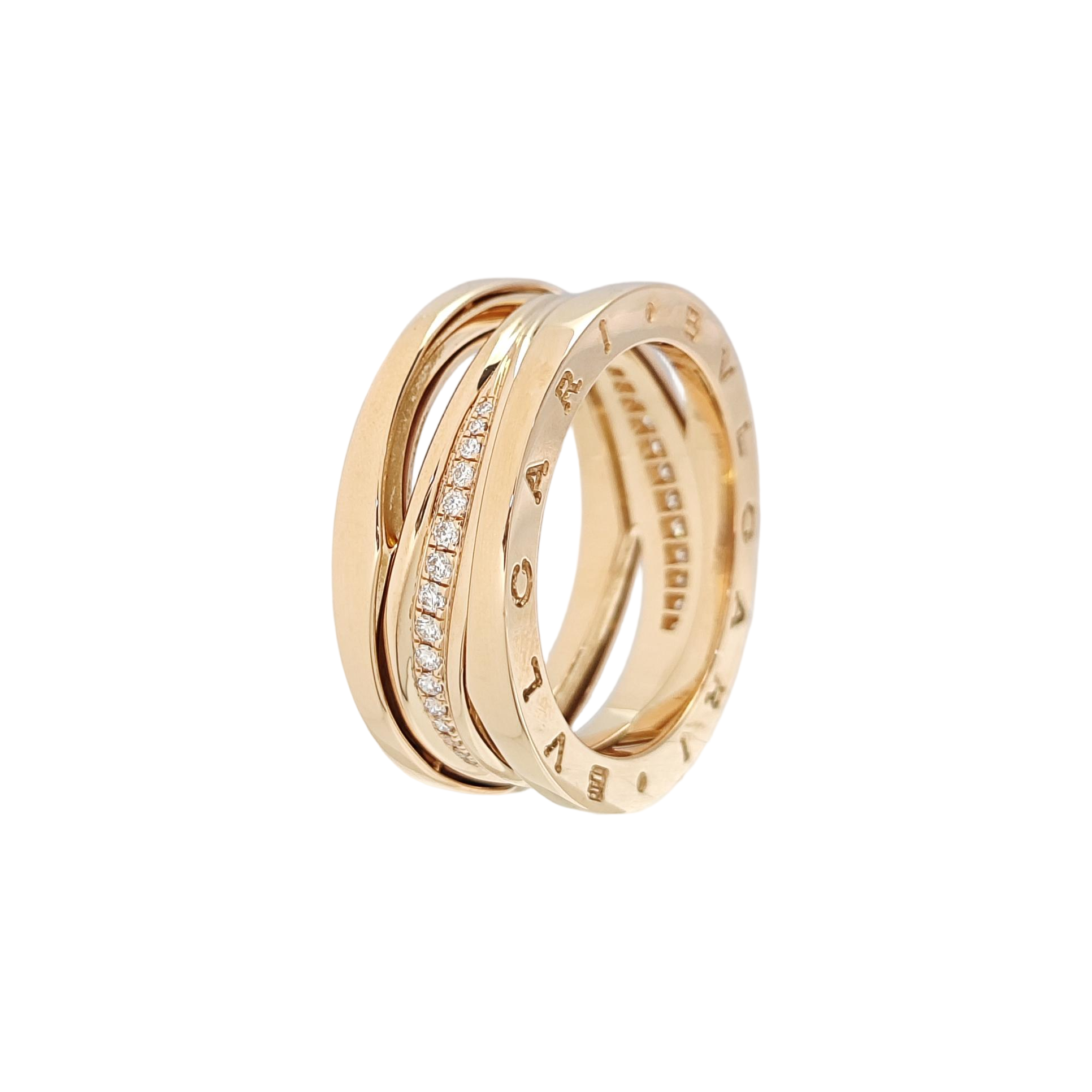 B.ZERO1 18k Rose Gold Ring EU 61