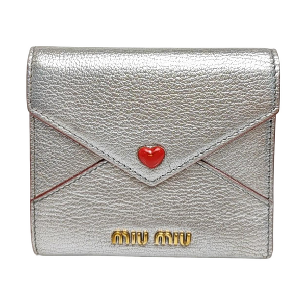 Love Lambskin Gray Wallet