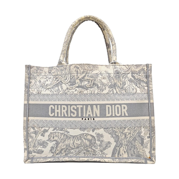 Book Tote Medium Canvas Gray