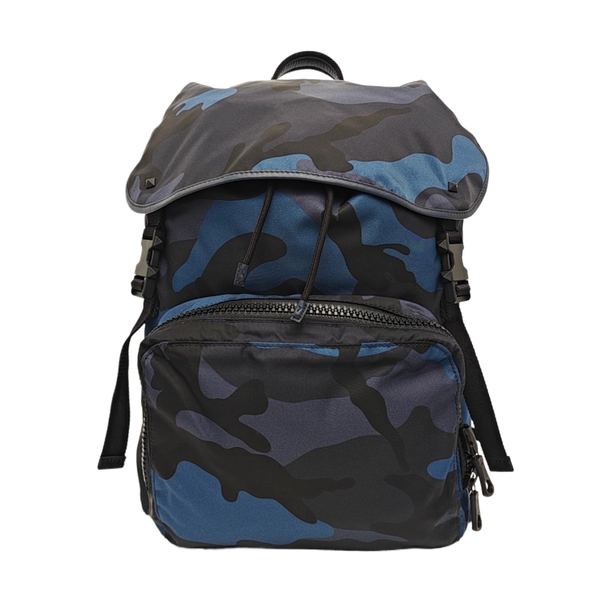 Nylon Backpack Blue