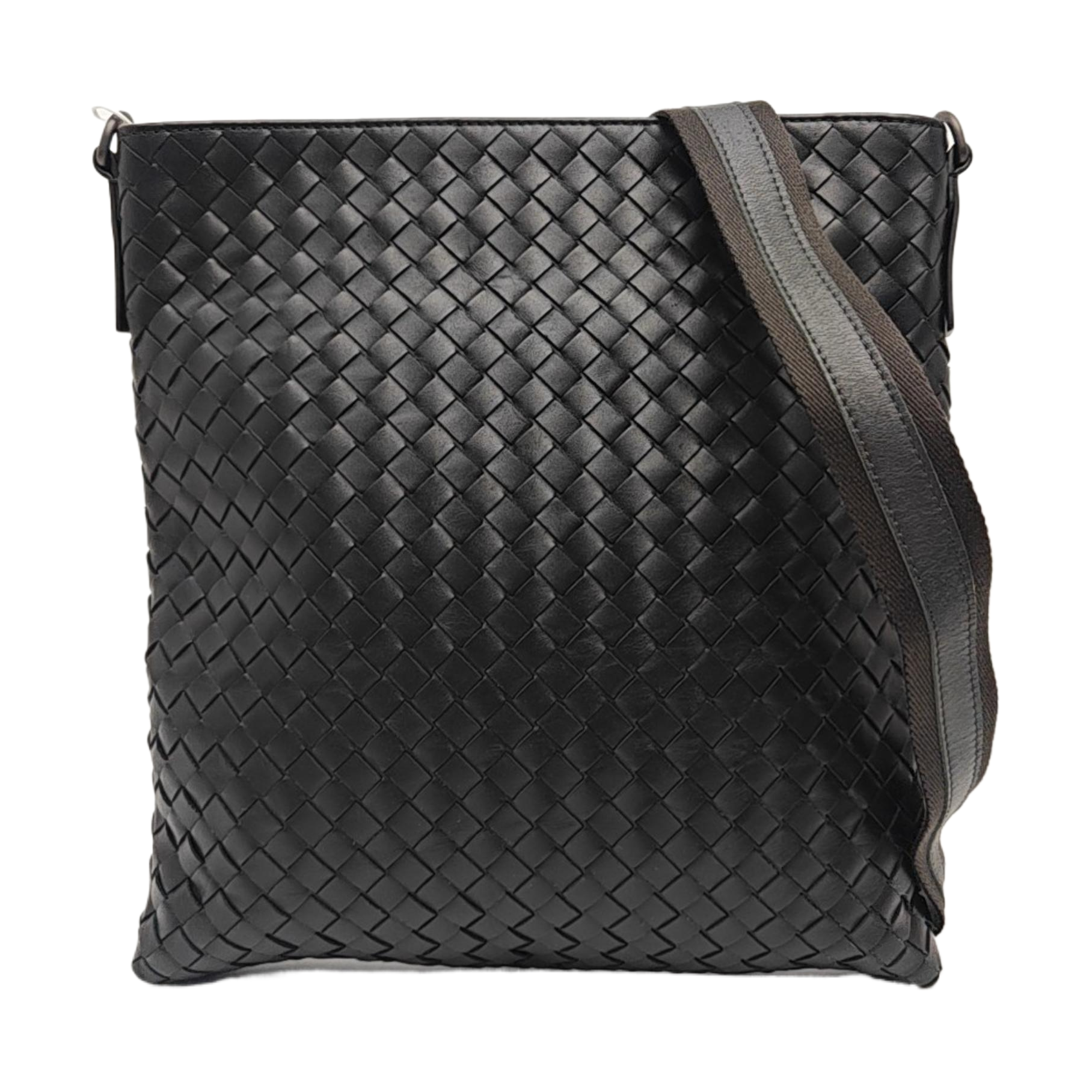 Calfskin Shoulder Bag Gray