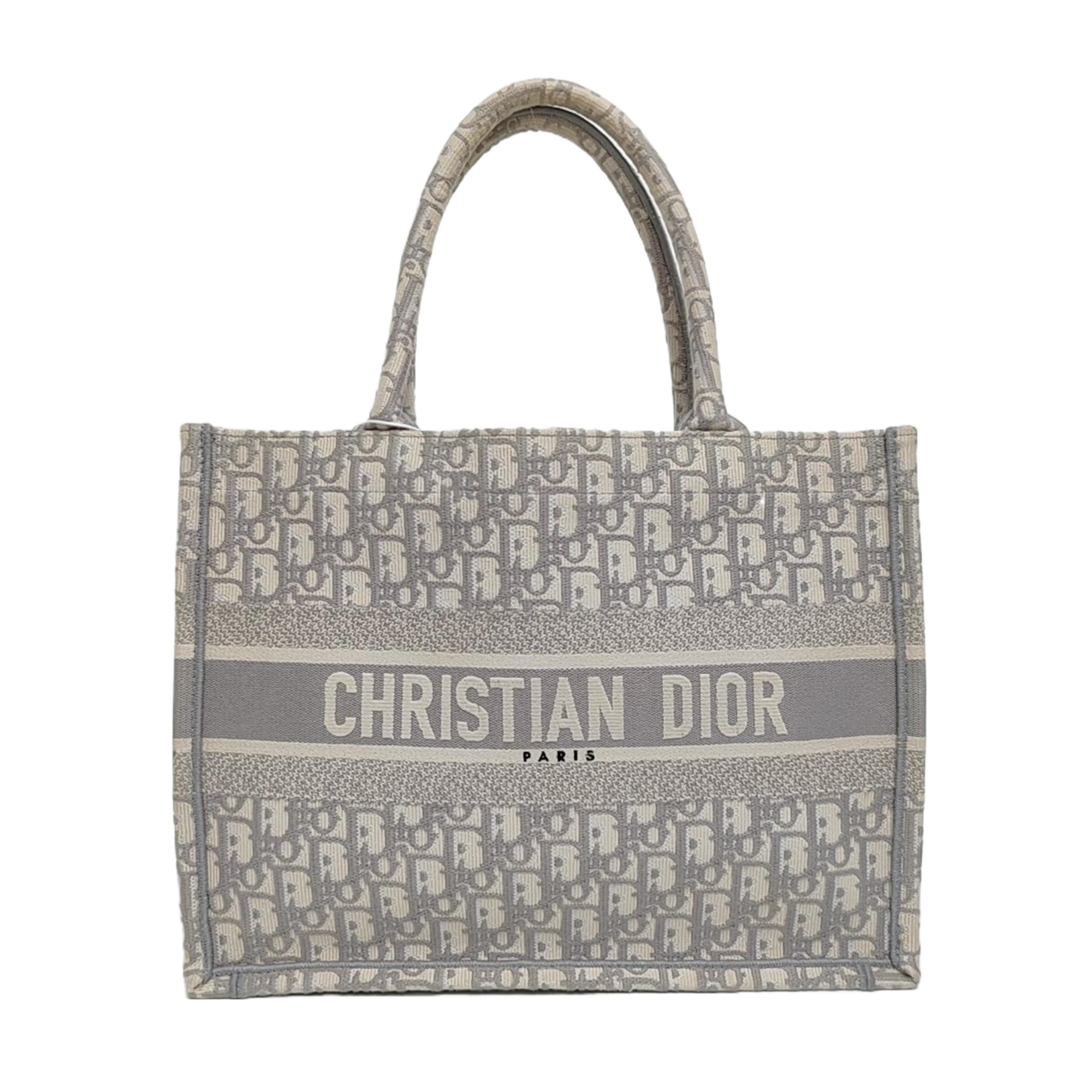 Authenticated pre-owned  Book Tote Medium Oblique Canvas White - Tote Bag at Looply