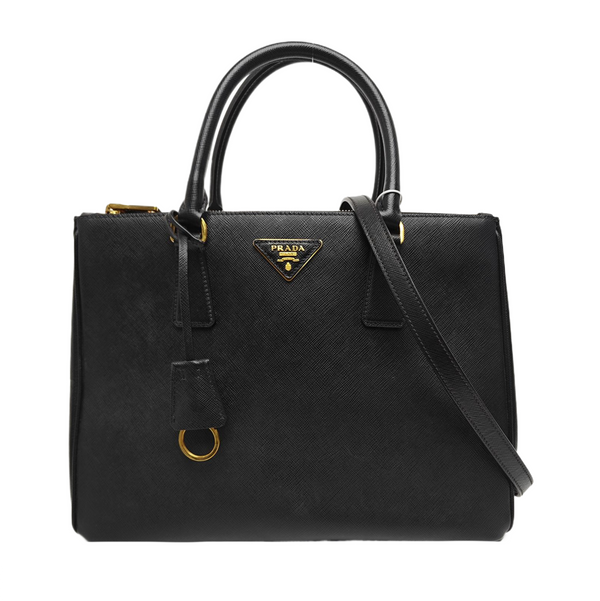 Galleria Medium Saffiano Calfskin Black
