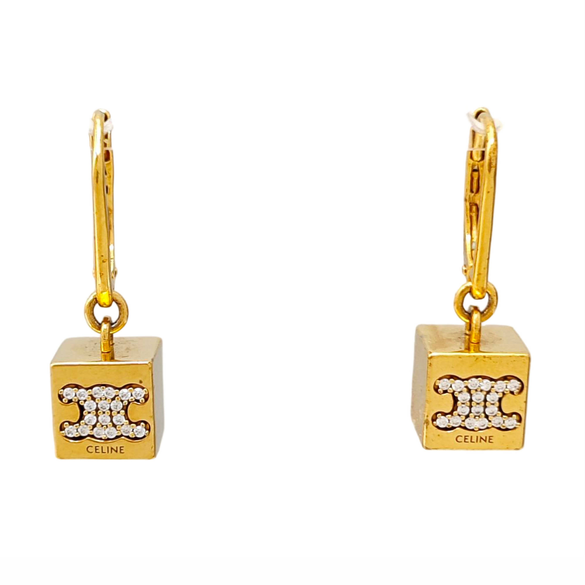 Metal Gold Stud Earrings
