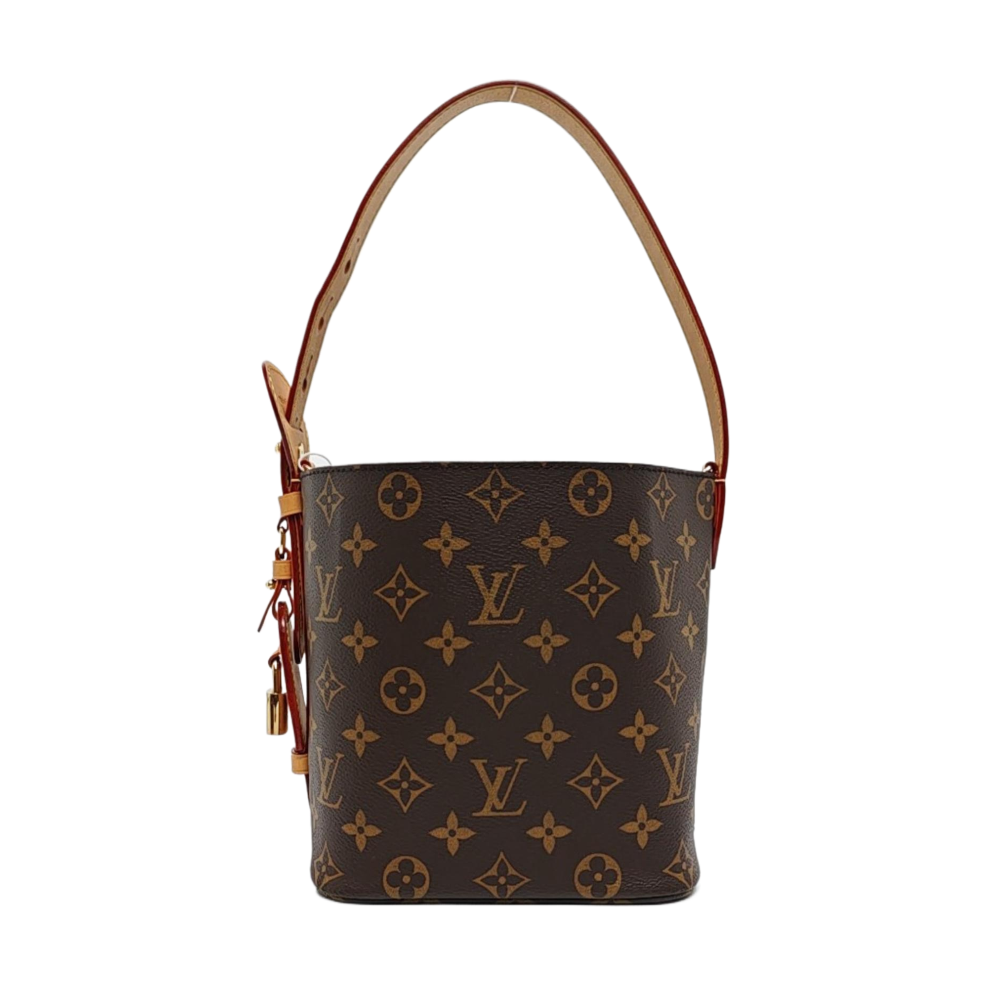 ALL IN BB Monogram Coated Canvas Brown