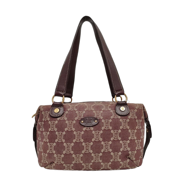 Canvas Top Handle Bag Purple