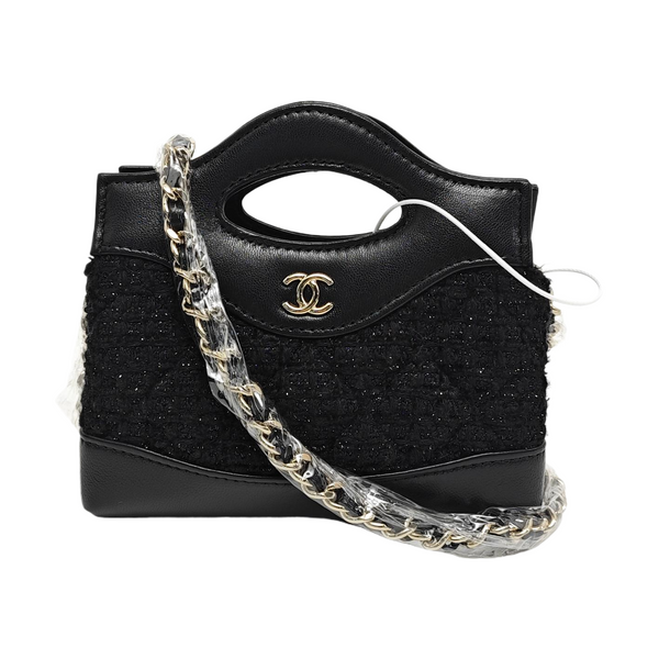CHANEL 31 Quilted Wool Black