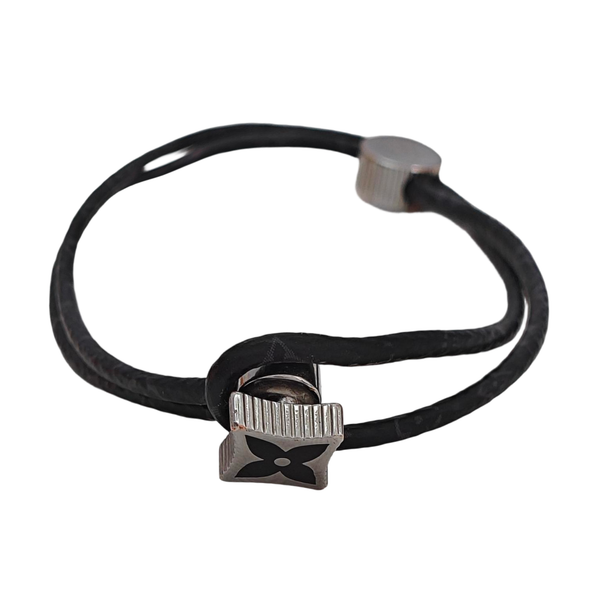 Coated Canvas Black Bangle