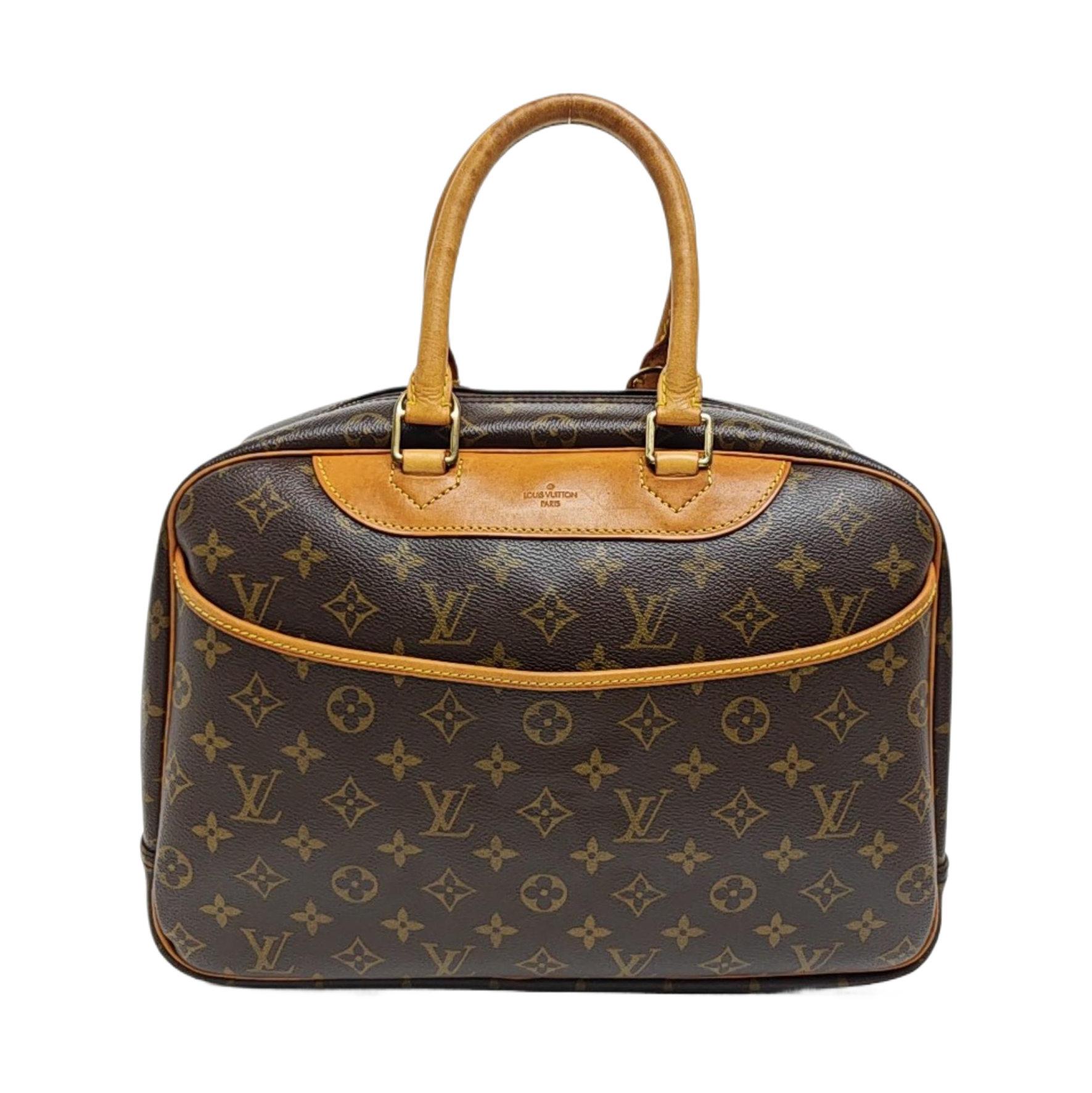 DEAUVILLE Monogram Coated Canvas Brown