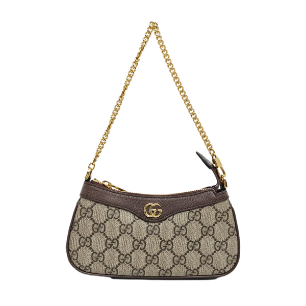 Ophidia Mini Monogram Coated Canvas Beige