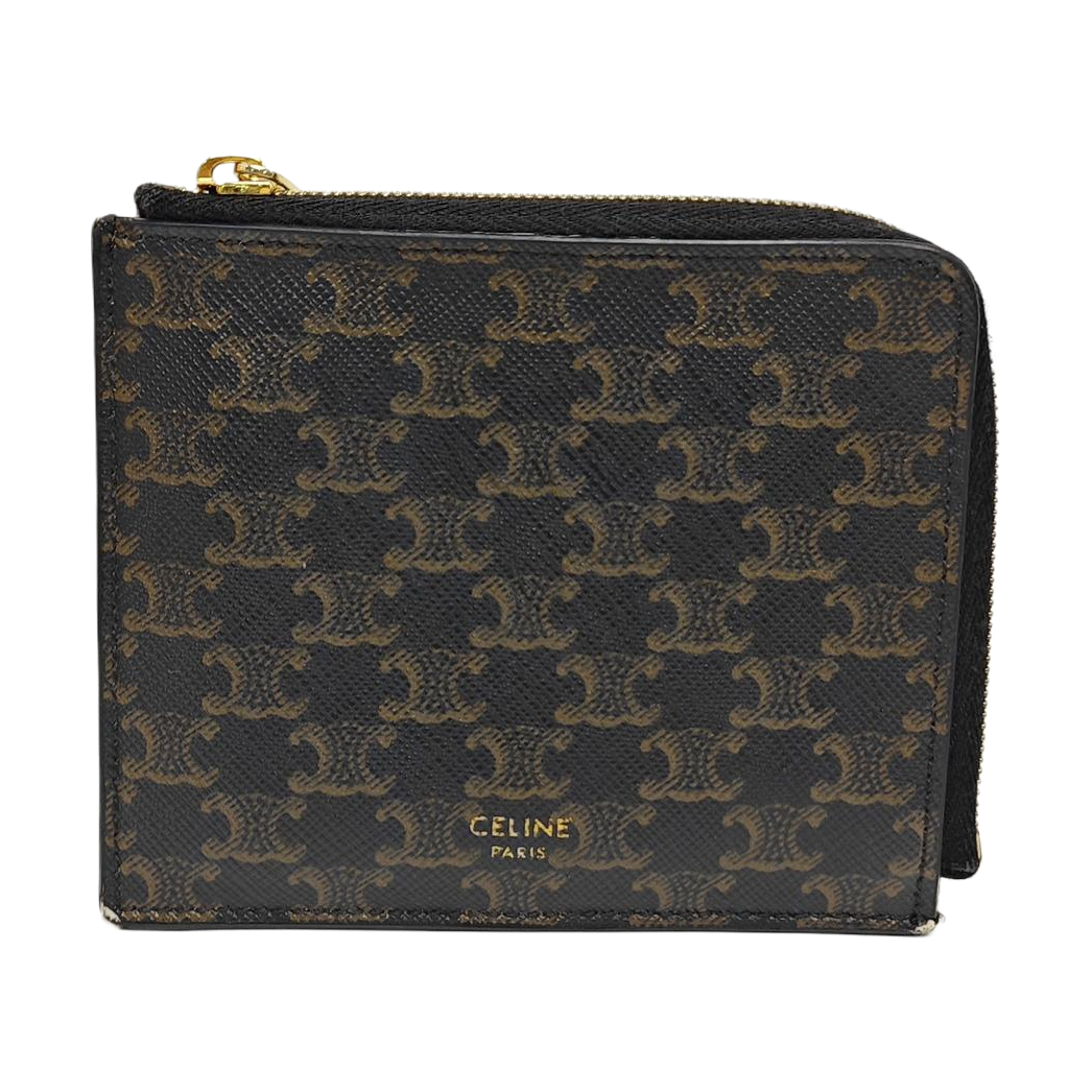 Coated Canvas Card Holder Black