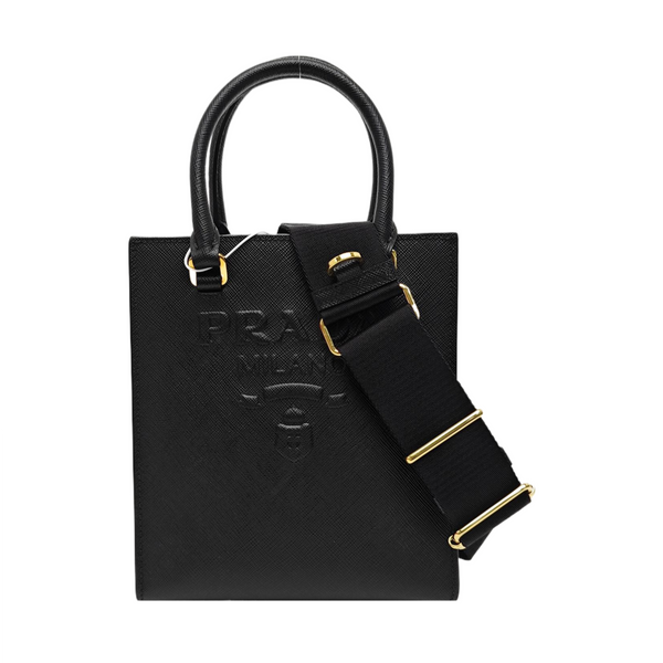 Saffiano Calfskin Tote Bag Black