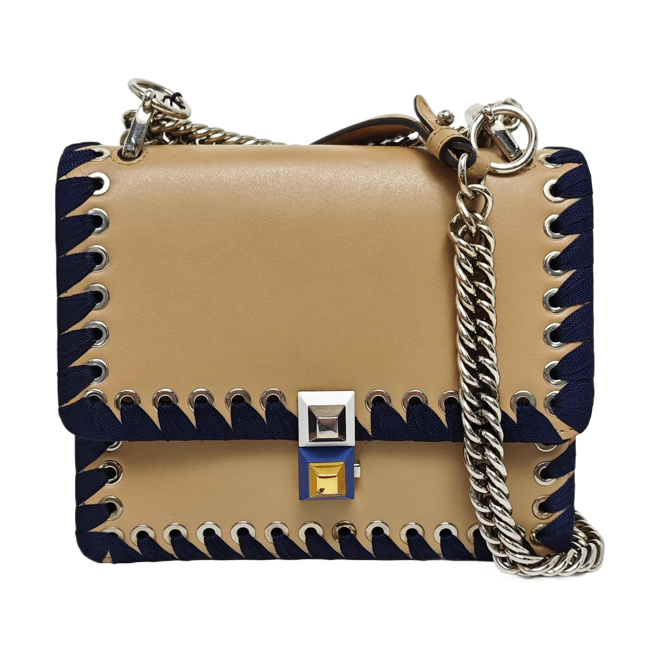 Authenticated pre-owned  Kan I Small Calfskin Beige - Shoulder Bag at Looply