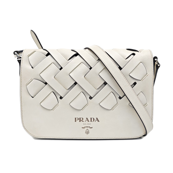 Calfskin Shoulder Bag White