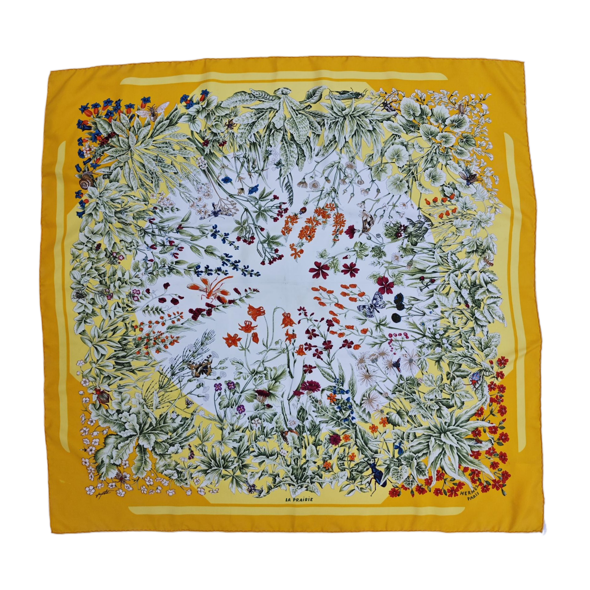 Mulberry Silk Silk Scarf Yellow