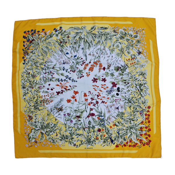 Mulberry Silk Silk Scarf Yellow