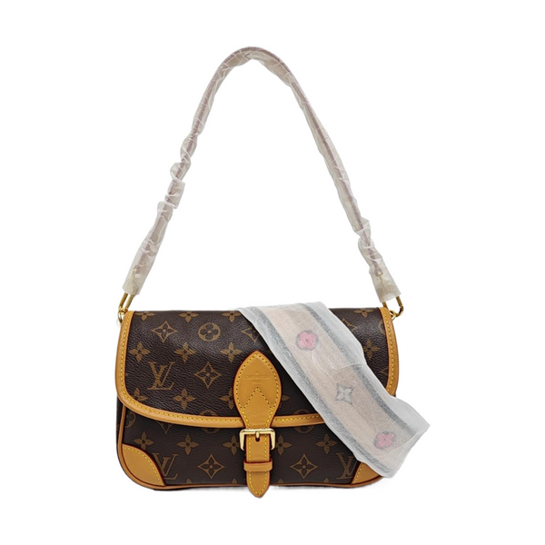 DIANE Monogram Coated Canvas Brown