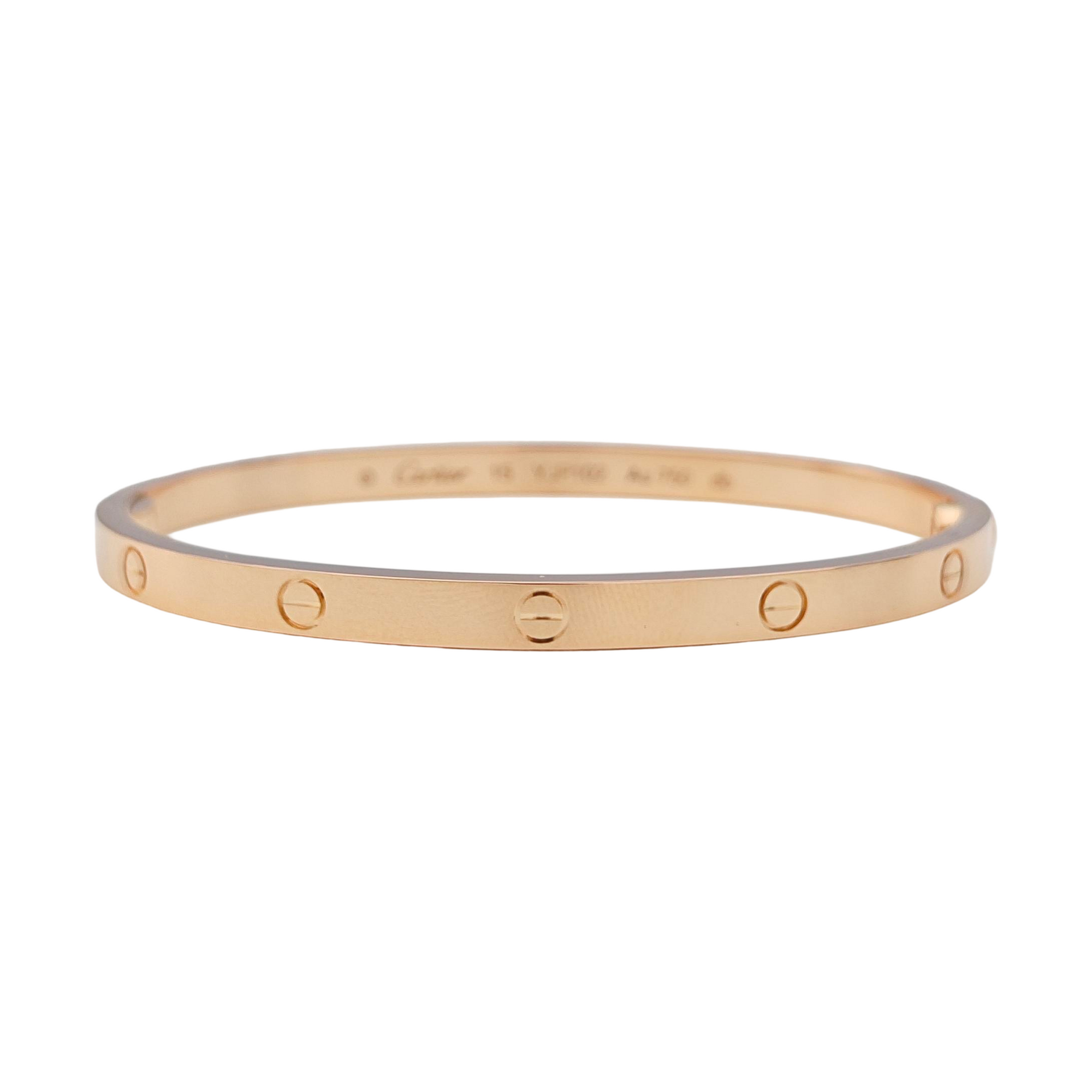 LOVE 18k Rose Gold Bangle