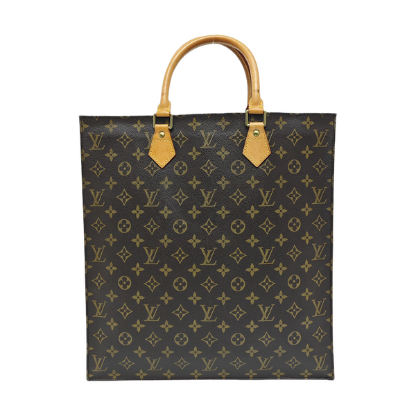 SAC PLAT GM Monogram Coated Canvas Brown