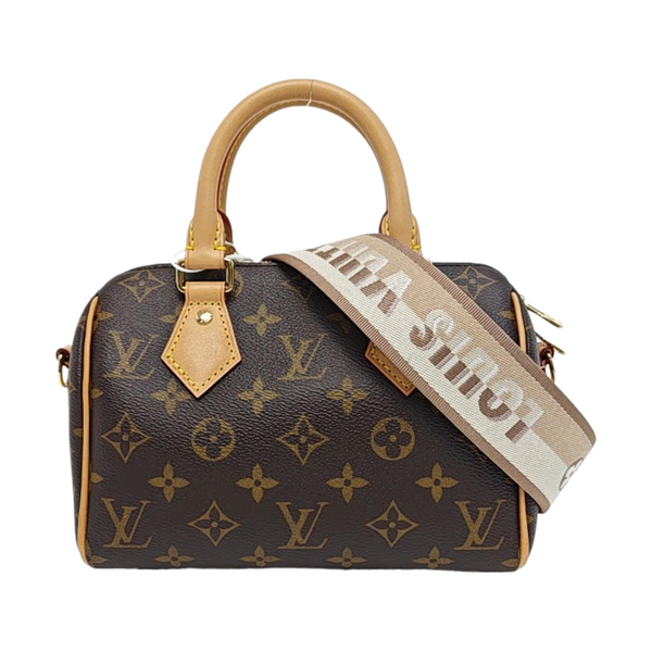 SPEEDY 20 Monogram Coated Canvas Brown