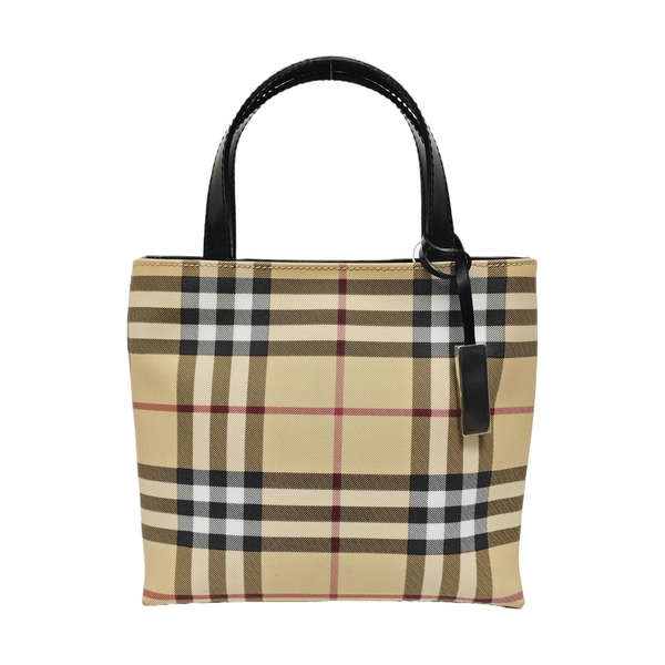 Large Coated Canvas Beige