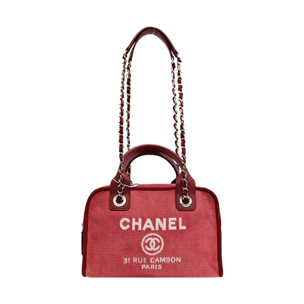 DEAUVILLE Small Fabric Red