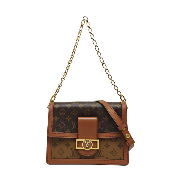 DAUPHINE MM Monogram Coated Canvas Brown
