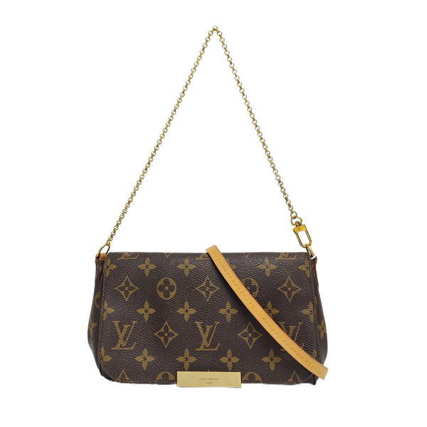 FAVORITE PM Monogram Coated Canvas Brown