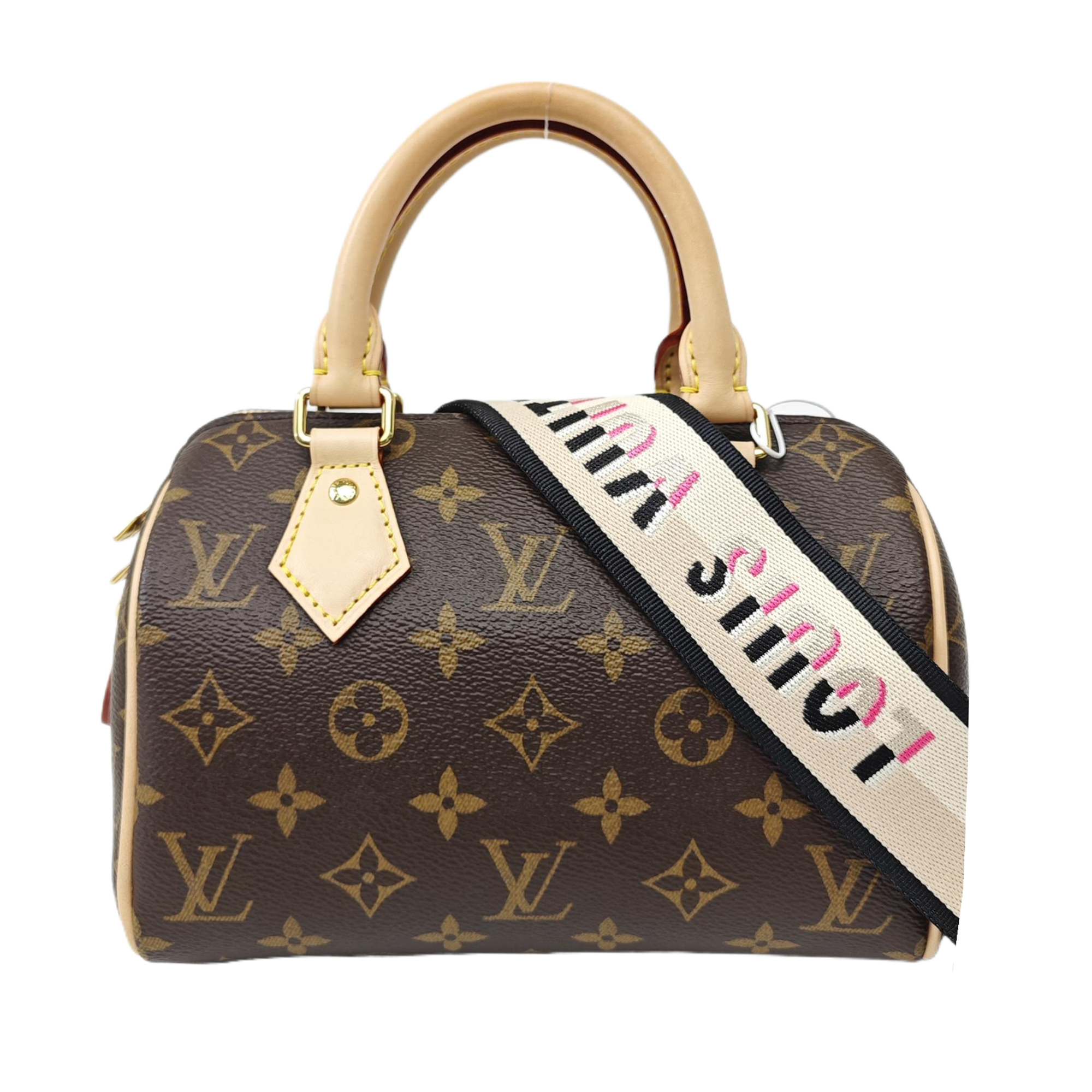 SPEEDY 20 Monogram Coated Canvas Brown