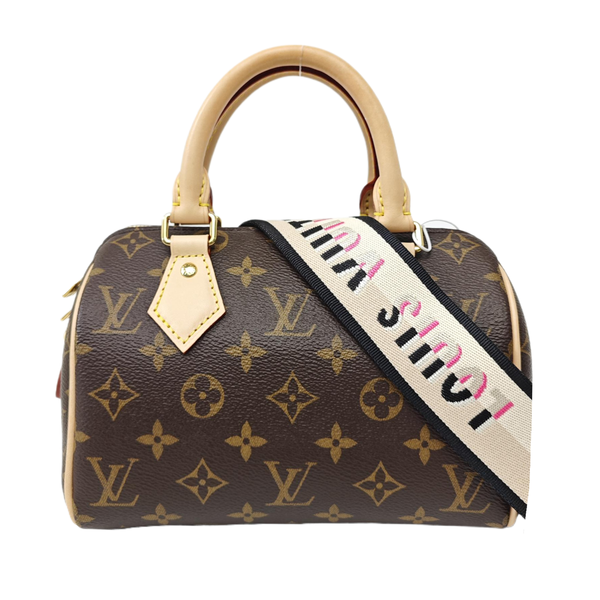 SPEEDY 20 Monogram Coated Canvas Brown