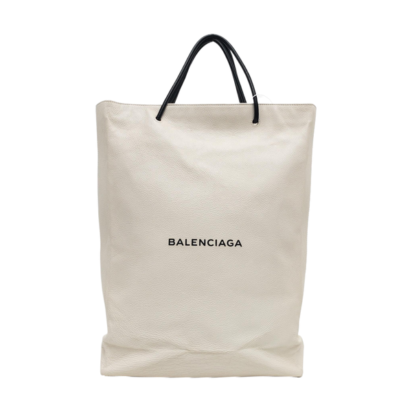 Shopping Bag Calfskin White