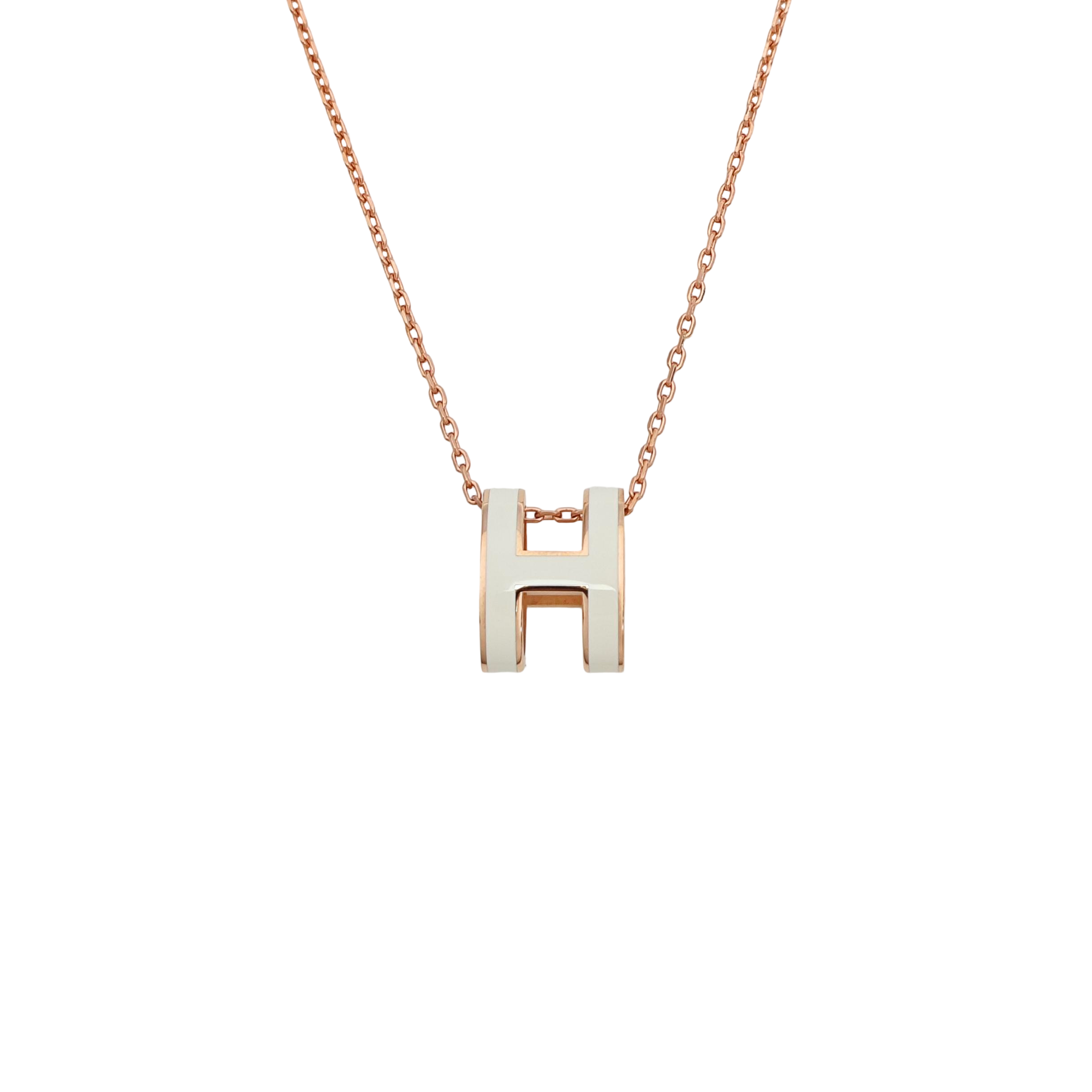 Pop H Metal Rose Gold Necklace