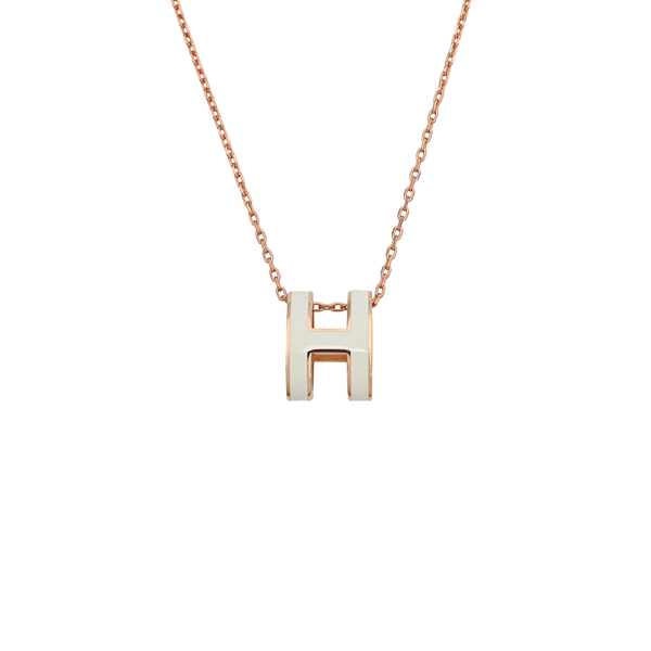 Pop H Metal Rose Gold Necklace