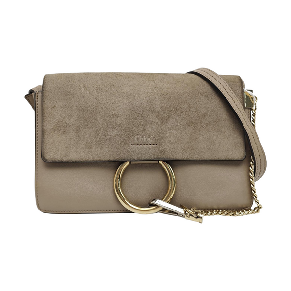 Faye Small Calfskin Gray