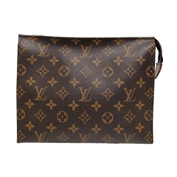 TOILET POCKET 26 Monogram Coated Canvas Brown