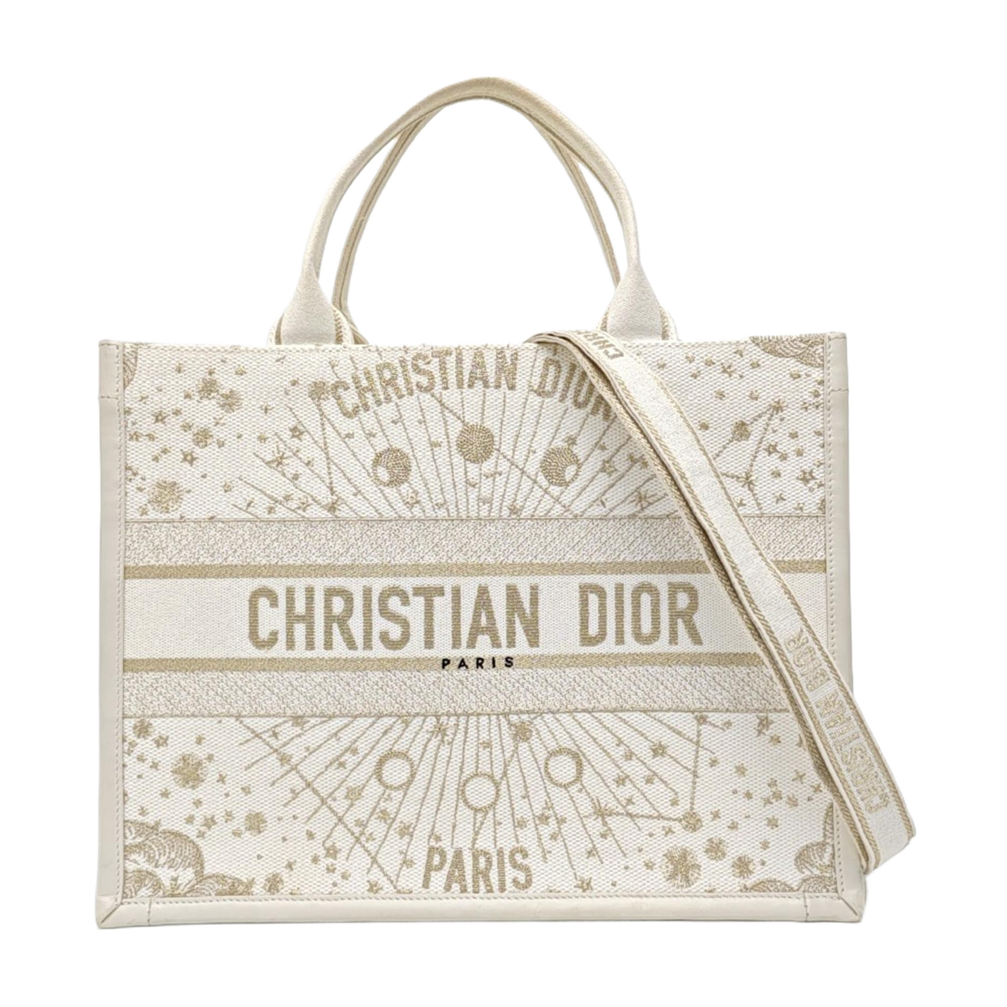 Book Tote Medium Canvas White