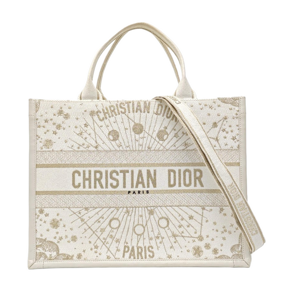 Book Tote Medium Canvas White
