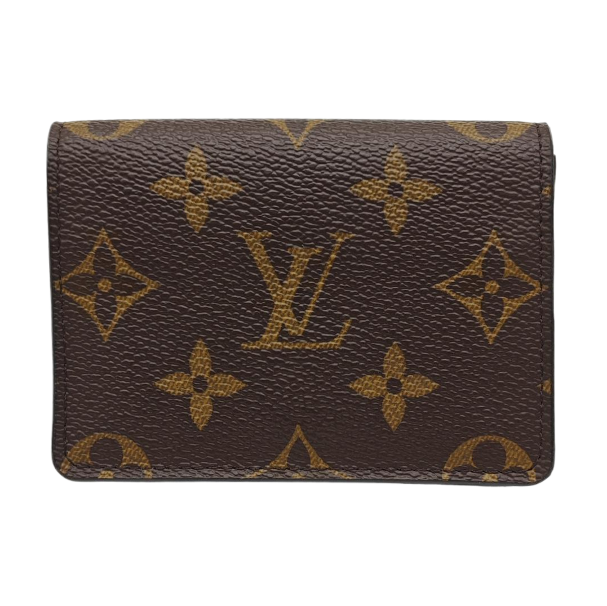 ENVELOPPE Monogram Coated Canvas Brown Card Holder